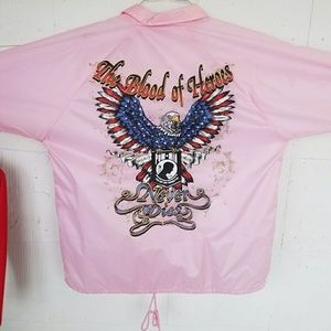 Vintage Pink Windbreaker Jacket